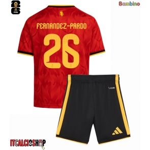 Belgio Matias Fernandez-Pardo #26 Prima Maglia Bambino Mondiali 2026 Manica Corta (+ Pantaloni corti)